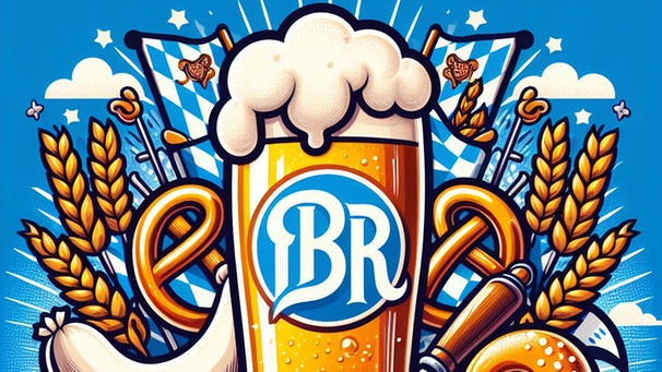 Weißbierglas mit BR als Enblem | Bild: Czerwinski Katrin