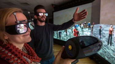 Virtual Reality Lab Uni Weimar | Bild: picture-alliance/dpa