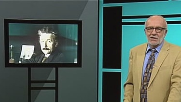 Ernst Peter Fischer mit Albert Einstein | Bild: BR