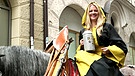 Das Münchner Kindl auf dem Pferd | Bild: Bayerischer Rundfunk