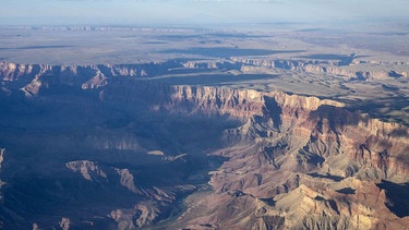 Grand Canyon National Park vom Flugzeug aus. | Bild: dpa-Bildfunk/Alex Brandon