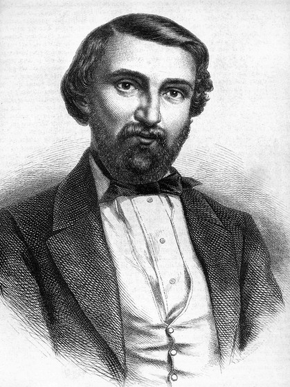 Der italienische Komponist Giuseppe Verdi (1813 bis 1901) in einer ...