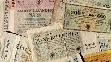 In den 1920er-Jahren schlägt in Deutschland die Hyperinflation zu und das Geld verliert rasant an Wert. | Bild: picture-alliance/ZB