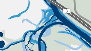 Karte zur Mündung der Isar in die Donau | Bild: BR