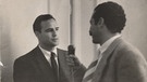 1955, Georg Stefan Troller (rechts) im Interview mit Schauspieler Marlon Brando
| Bild: Privat