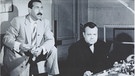1970, Dreh von "Der Prozess", Georg Stefan Troller mit Orson Welles
| Bild: Privat