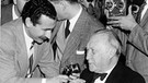1960er Jahre, Georg Stefan Troller im Interview mit Bundeskanzler Konrad Adenauer
| Bild: Privat