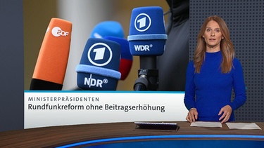 Moderatorin Berenike Beschle im BR24-Studio | Bild: BR