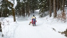 Rodeln am Grasberg bei Garmisch-Partenkirchen | Bild: BR