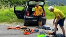 Klettertour mit Thomas Huber senior durch die Alte Westwand am kleinen Watzmann | Bild: BR; Georg Bayerle