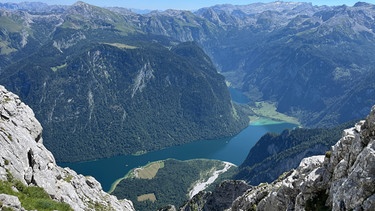 Klettertour mit Thomas Huber senior durch die Alte Westwand am kleinen Watzmann | Bild: BR; Georg Bayerle