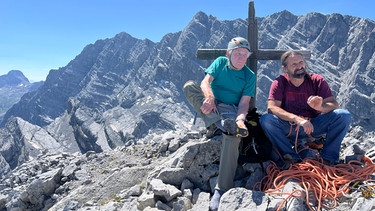 Klettertour mit Thomas Huber senior durch die Alte Westwand am kleinen Watzmann | Bild: BR; Georg Bayerle