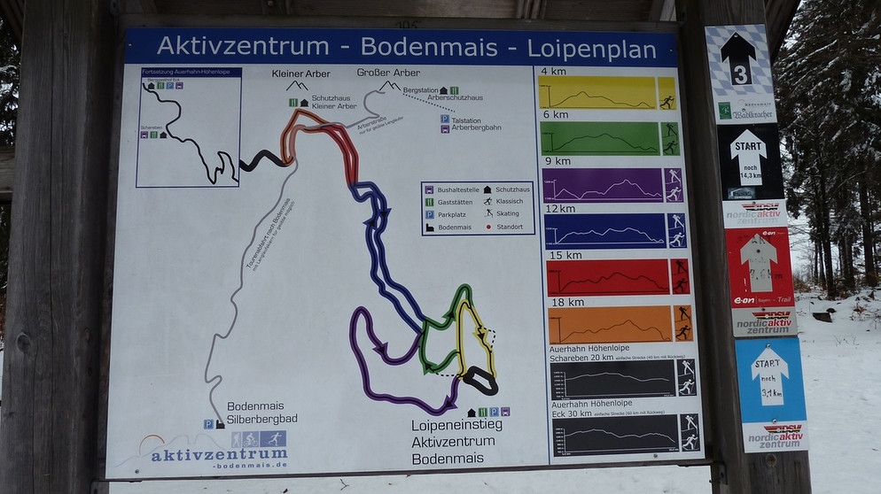 Karte: Langlaufzentrum Bretterschachten | Langlauf | Berge | BR.de