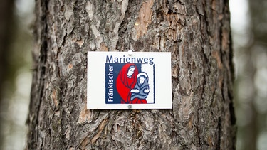 Fränkischer Marienweg: Wandermarkierung | Bild: Copyright Pressestelle Erzbistum Bamberg
