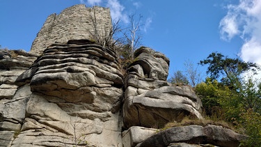 Goldsteig: An der Burgruine Weißenstein | Bild: BR/Ulrike Nikola