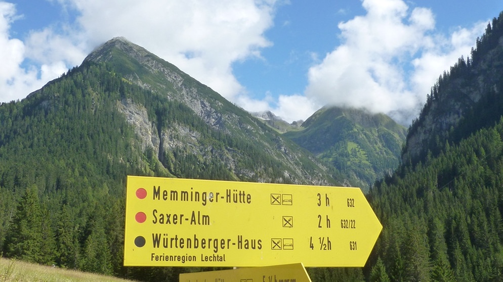 Karte: Saxer Alm und Memminger Hütte | Wandertouren | Berge | BR.de