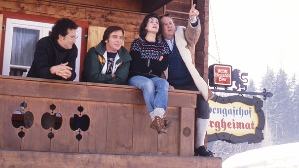 v.l.: Robert Giggenbach, Elmar Wepper, Hannelore Elsner, Toni Berger in "Irgendwie und Sowieso" | Bild: BR/Tellux-Film