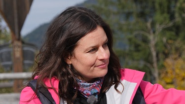 Angela Ascher auf dem Eckbauer (1236m) in Garmisch-Partenkirchen. | Bild: BR/Werner Schmidbauer