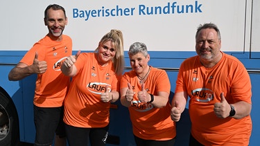 Von links: Mate Crnkovic, Christina Scheib, Elisabeth Resch und Ralf Rauch. | Bild: BR/Felix Hörhager