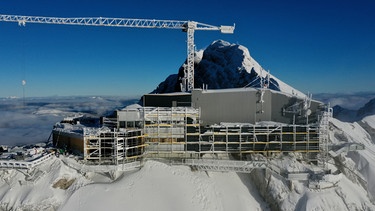 Bau der neuen Bergstation am Dachstein. | Bild: ORF/Prugger