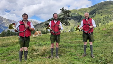 Jagdhornbläser Longegg. | Bild: BR/Constantin Entertainment GmbH/Jennifer Bik