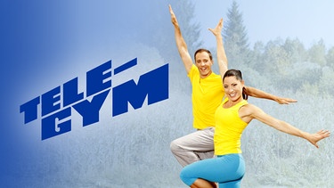 Key Visual/Cover Sendereihenbild mit Typo zu "Tele-Gym". Das Ziel ist es, Wege aus dem alltäglichen Stress und der Anspannung zu finden und Schmerzen gar nicht erst aufkommen zu lassen. In diesem Programm gibt es Übungen, die jederzeit in den Alltag eingefügt werden können: sei es im Büro, zu Hause oder auf Reisen. Experten haben diese Übungen entwickelt. | Bild: BR/PSF Film + Video GmbH