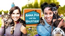 Key Visual Sendereihenbild mit Typo zu "Anna, Pia und die Haustiere". Nicht nur in freier Wildbahn auch bei uns zu Hause leben spannende Tiere, die für die meisten Kinder während des Heranwachsens enorm wichtig sind: ihre Haustiere. Daher gibt es nun zusätzlich zu den wilden Tieren die Line Extension "Anna, Pia und die Haustiere". Von links: Anna (Annika Preil) und Pia (Pia Amofa-Antwi). | Bild: BR/Text und Bild Medienproduktion GmbH & Co. KG/colourbox.de/Montage: BR