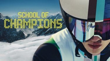 Key Visual Sendereihenbild mit Typo zu "School of Champions". Serie über ein Internat, in dem Nachwuchs-Leistungssportler im Skisport ausgebildet werden. | Bild: ORF/BR/SRF/Superfilm Filmproduktions GmbH/Montage: BR