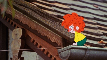 Der Pumuckl übernachtet mit Meister Eder in einem Gartenhäuschen, in dem es angeblich spukt. | Bild: BR/Infafilm GmbH/Original-Entwurf "Pumuckl"-Figur: Barbara von Johnson