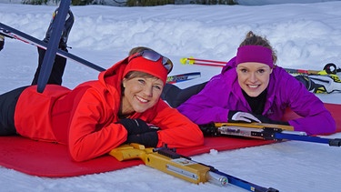 Annette Krause (links) mit Evi Sachenbacher-Stehle. | Bild: SWR/Jochen Schmid