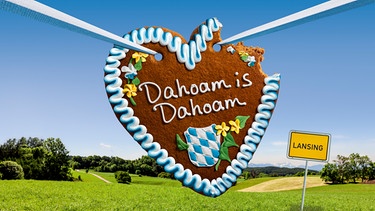 Key Visual/Cover Sendereihenbild mit Branding/Typo zu "Dahoam is Dahoam". Die bayerische Familienserie läuft seit 2007 täglich im BR Fernsehen und erzählt mit bayerischen Charakteren liebevolle Geschichten rund um das fiktive Dorf Lansing. | Bild: BR/Montage: BR