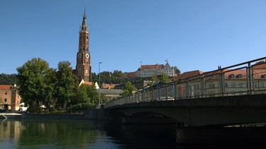 Landshut, eine Stadt auf beiden Seiten der Isar. | Bild: BR/Andre Knaucher