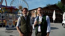 Tobias Tomczyk und Diethard Kühne auf dem Herbstfest | Bild: BR