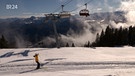 Skipiste führt unter Gondelbahn durch | Bild: BR