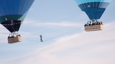 Slackline-Weltrekord-Versuch | Bild: BR