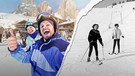 Feiernde junge Menschen beim Après-Ski / Skifahren in den 60er-Jahren  | Bild: HR/BR, Adobe Stock, Imago