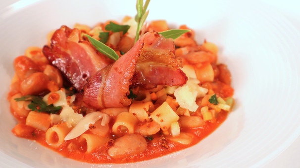 Bohneneintopf: Pasta e fagioli. | Bild: BR/Frank Johne