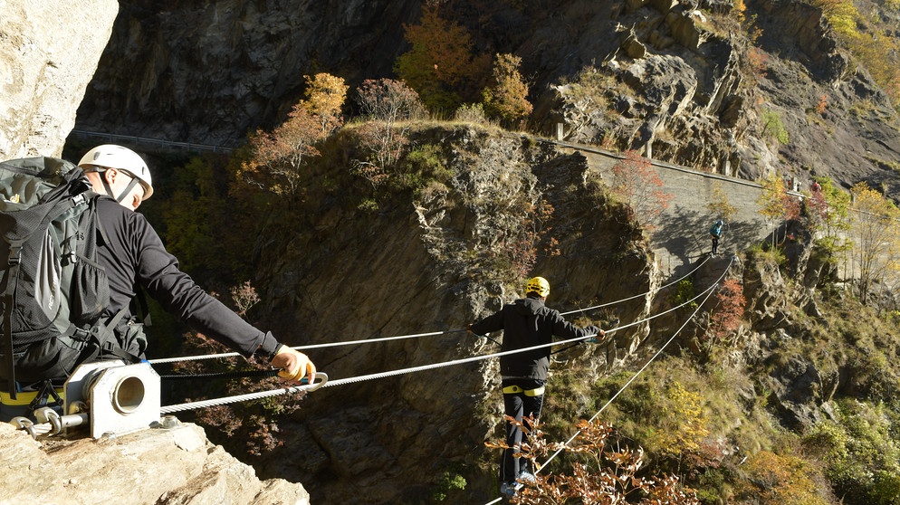 Hoachwool-Klettersteig bei Naturns  | Bild: BR/Stefan Herbke