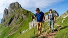 Simon Messner und Martin Sieberer auf zum Weg zum "Buhl Dach" im Rofan | Bild: BR/Thomas März