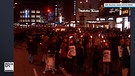 Demonstranten in München | Bild: BR Archiv