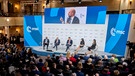 Teilnehmer der Diskussionsrunde "Europol? Die neue geopolitische Rolle des alten Kontinents" auf der Bühne der 61. Münchner Sicherheitskonferenz (MSC) 2025 | Bild: picture alliance / ZUMAPRESS.com | Andreas Stroh