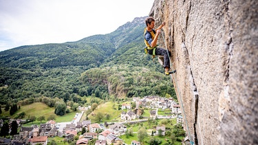 Luis Funk beim Treff des DAV-Expeditionskaders in Ossola.
| Bild: BR/Thomas März