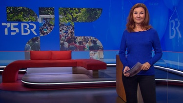 Moderatorin Karin Schubert in der Frankenschau aktuell vom 3. Juni | Bild: BR