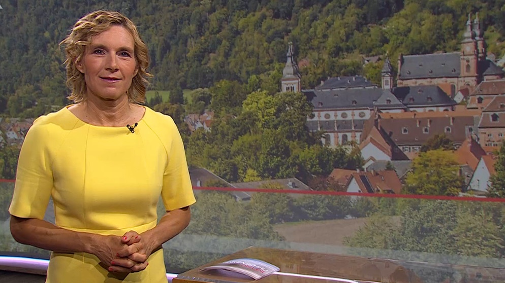Moderatorin Julia Büchler in der Frankenschau aktuell vom 19. Juli | Bild: BR