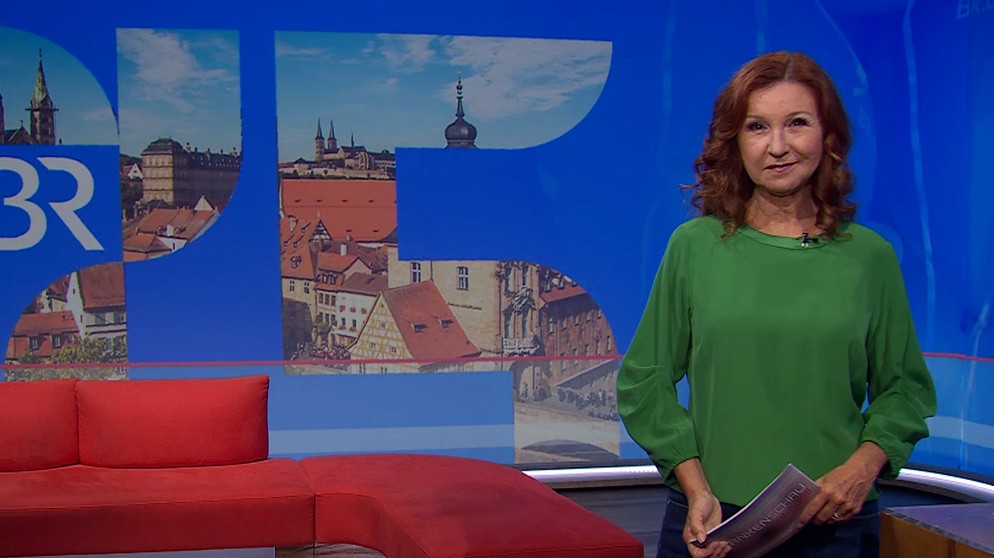 Karin Schubert moderiert die Frankenschau aktuell vom 1. Juli | Bild: BR