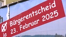 Ein Bürgerentscheid-Banner in Oberfranken. | Bild: BR