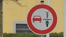 Das neue Verkehrsschild in Gunzenhausen. | Bild: BR