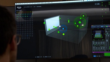 Sound-Optimierung im Ton-Studio in der Nürnberger Dolby-Zentrale. | Bild: BR