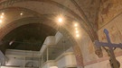 Die einzigartige Wandmalerei in der gotischen Johanneskirche in Eibach. | Bild: BR