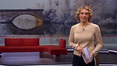 Julia Büchler im Studio der Frankenschau aktuell | Bild: BR Fernsehen